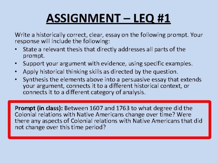 Apush period 3 leq prompts