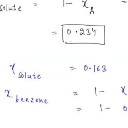 A nonvolatile solute is dissolved in benzene