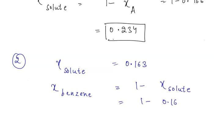 A nonvolatile solute is dissolved in benzene